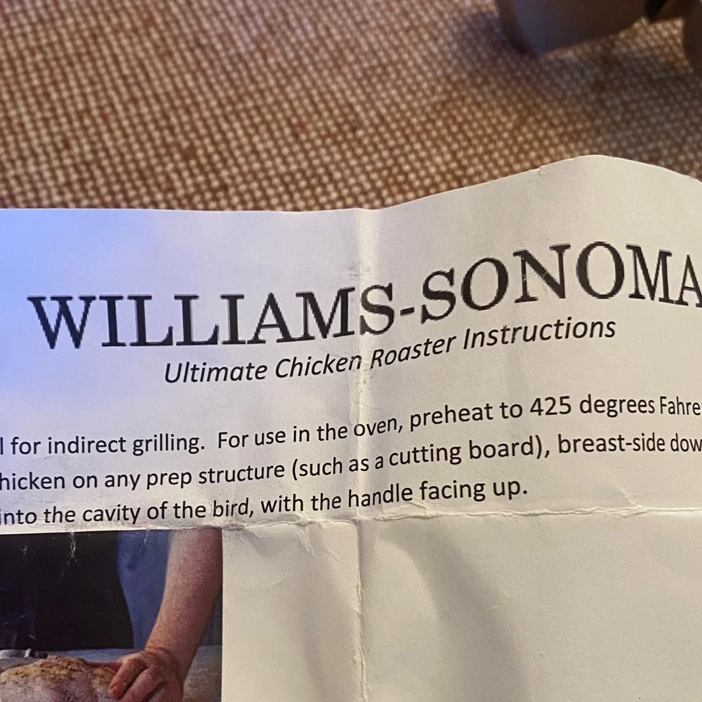 Williams Sonoma Stainless Steel Chicken Roaster